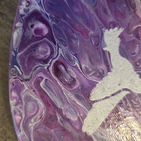 HANDCRAFTED Abstract Heart Painting HANDMADE HANDPAINTED Home Wall Art Decor - Picture 4 of 17